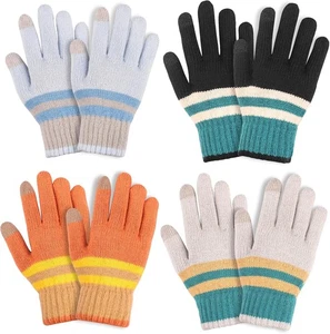 Kids Winter Gloves for Boys Girls, 4 Pairs Gloves for Kids - Picture 1 of 7