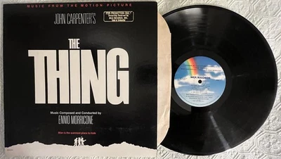 JOHN CARPENTER's "THE THING" Soundtrack Promotional LP Ennio Morricone 1982***** - Image 1 of 2