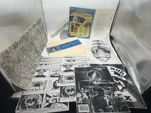 Lot Of Vintage Grateful Dead Paper Print Outs Cassette Jacks Artwork - Picture 1 of 9