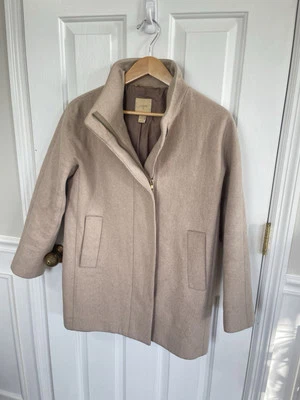 J. Abrigo Crew City - Para mujer - Talla 8 Petite beige mezcla de lana neutra Foto 1 de 4