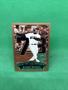 Topps Opening Day 2002 Barry Bonds #73 HR 73 San Francisco Giants - Imagen 1 de 2