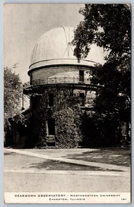 Postcard Dearborn Observatory Northwestern University, IL I12 - Picture 1 of 2