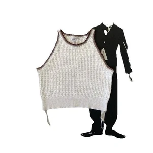 SINCERELY JULES CREAM COLOR KNIT SWEATER TANK TOP/XL/ACTUAL FIT IS MEDIUM~LARGE - Bild 1 von 5