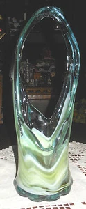 12" Unusual Art Glass Basket - Picture 1 of 7