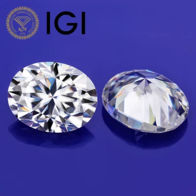 IGI Certified 1 Carat E VS1 Loose Oval Cut CVD Lab Grown Diamond For Rings, Gift - Image 1 of 4
