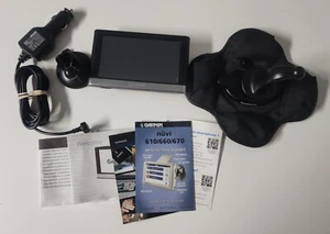 Garmin GPS Bundle 145-01615-10 with Mount + Car Charger - Tested & Working - Picture 1 of 7