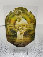 2022 Topps Fire FREDDIE FREEMAN Gold Minted On Fire Die Cut DODGERS #EF-25