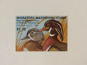 Maryland Waterfowl Stamp - 1979 - Wood Ducks - MNH - Bild 1 von 1