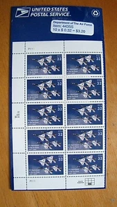 Vintage 1997 USPS Department of the Air Force 32c USA Stamp Pack #4435S Sealed - Picture 1 of 3