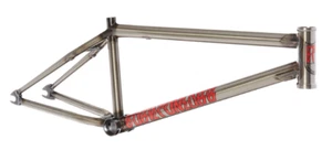 S&M BTM XL MIKE HODER 21.25 FRAME GLOSS CLEAR COAT BMX BIKE 21.25" RAW - Picture 1 of 5