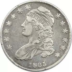 1835 Capped Bust Half Dollar 50C, Very Fine VF+, Lightly Cleaned - Picture 1 of 2