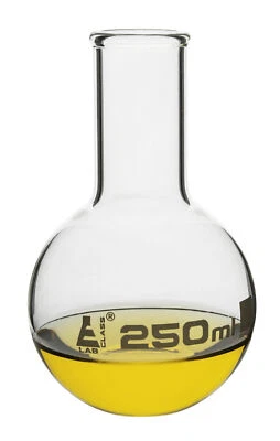Eisco Labs 250ml Florence Boling Flask, Flat Bottom - Borosilicate Glass - Image 1 of 2