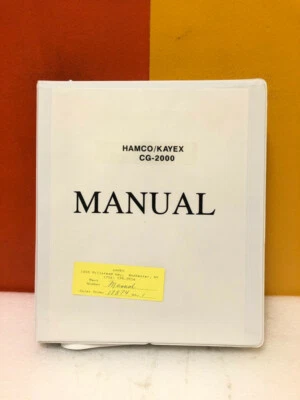 Hamco 327-0005-201 Model CC-2000 RC Silicon Crystal Grower Instruction Manual - Image 1 of 3