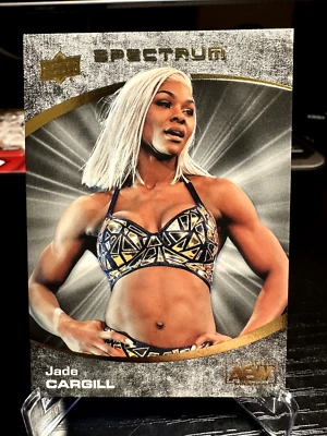 JADE CARGILL ROOKIE CARD 2021 UPPER DECK AEW SPECTRUM 66/99 - Image 1 of 2