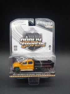Greenlight 1/64 Dually Drivers 2017 Chevy Silverado 3500 Dump Truck 46040B chase - Picture 1 of 2