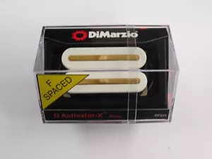 DiMarzio F-spaced D Activator X Bridge Humbucker White W/Gold Rails DP 222 - Picture 1 of 1