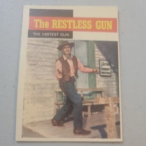 Tarjeta Topps TV Western 1958 #55 La pistola más rápida La pistola inquieta EX+ - Imagen 1 de 12
