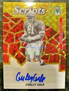 Curley Culp 2020 Panini Mosaic HOF Scripts Autograph Gold Red Mosaic #S17 SP - Picture 1 of 2