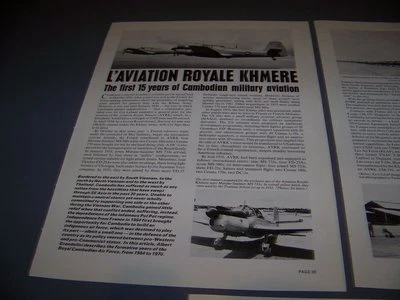 VINTAGE..CAMBODIAN AVIATION HISTORY..HISTORY/PHOTOS/DETAILS..RARE! (88L) - Image 1 of 4