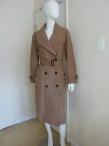 Burberry London Herringbone Wool-Blend Trench Coat Size: US 8/EU 42 $1795 NWT - Picture 1 of 13