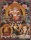 Old Tibet Vajradhara Thangka Tibetan Painting