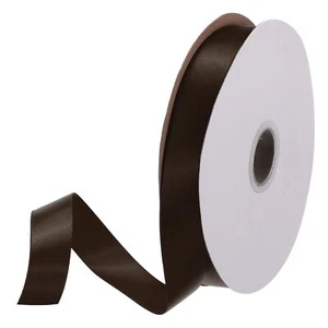 3/4 inch2cm 50 Yard Wide Satin Ribbon Grosgrain Solid Silk Wedding Bouquet Ri... - Picture 1 of 7