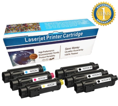 Цветные картриджи с тонером S2825 2825 для Dell H825cdw H625cdw Smart S2825cnd упаковка 6 шт. - Изображение 1 из 3