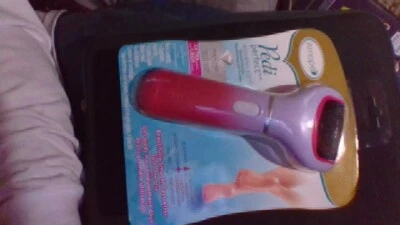 Amope Pedi Perfect Advanced archivo de pie a batería cristales de diamante rosa Foto 1 de 2