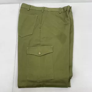 VTG Boy Scouts Pants Mens 32x31 Green Official Uniform Cargo OG Army Utility - Picture 1 of 13
