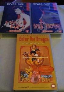 VHS Videos Enter The Dragon. Fist Of Fury The Big Boss. - Picture 1 of 7