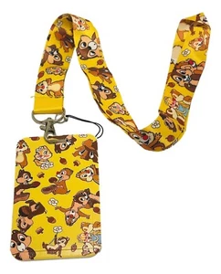 Portachiavi cordino porta documenti colorato Chipmunk cartone animato chip e dale - Foto 1 di 1