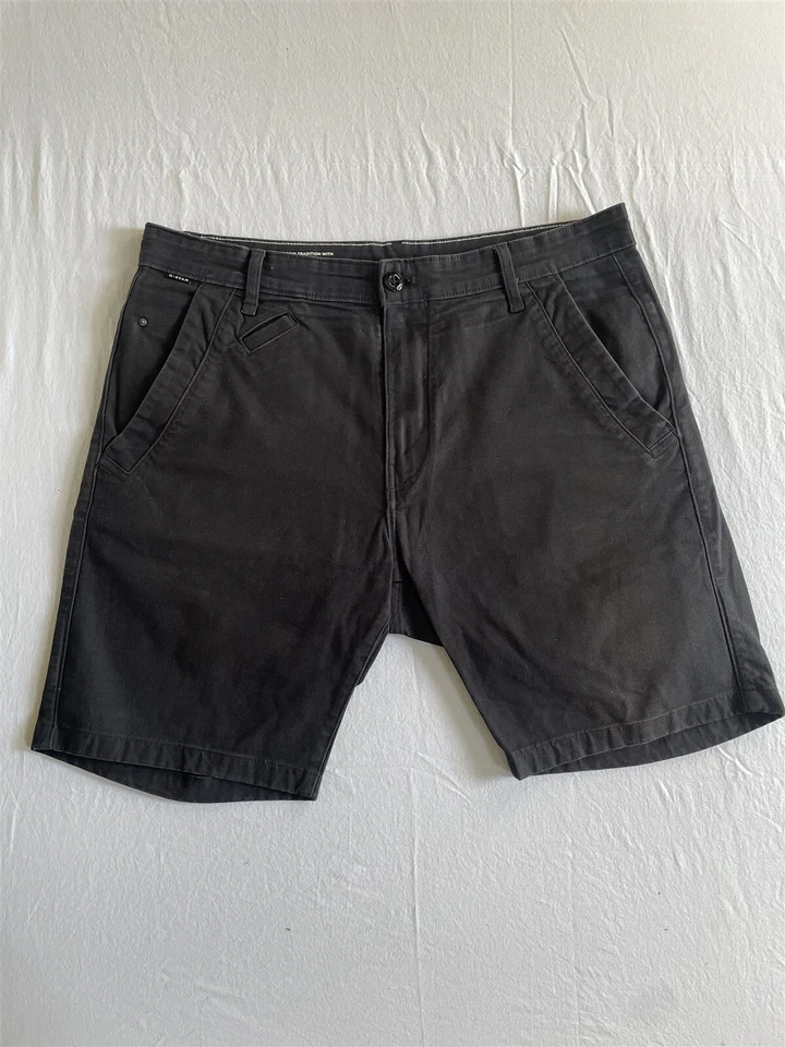 Pantalones Cortos Chinos Para Hombre G-STAR 36x9.5" Negro Bronson Slim 2.0 Foto 1 de 4