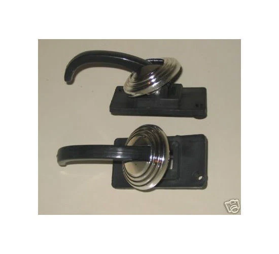 AUTOBIANCHI A112 ELEGANT - 2 Innere Turgriffe + 2 verchromt Ringmuttern - Bild 1 von 1