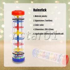 Rainmaker Mini Rain Shaker Sensory Instrument 7.87"x2" Multicolor Plastic