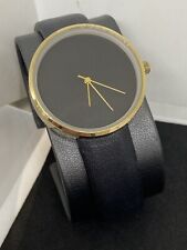 Ladies HM226141 Watch With Black Leather Strap 35 mm
