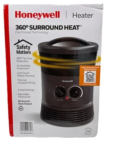 Honeywell Heater 360 Degree Surround Heat Fan Forced HHF360VWMV1 Black NIB - Picture 1 of 6