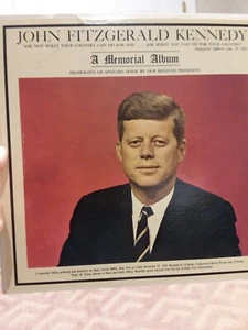 NICE VINTAGE ☆JFK John Fitzgerald Kennedy A Memorial Album LP Vinyl Record 1963 - Picture 1 of 6