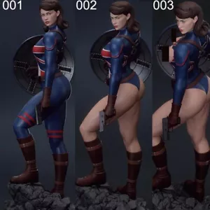 Kit Modelo Impresión 3D Captain Carter 1/12 1/6 Sin Pintar Sin Montar 3 Ver NSFW - Imagen 1 de 12