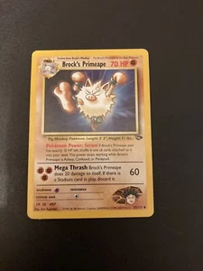 Brock’s Primeape 70 HP 1st Edition Pokemon Card Collectible 35/132 - Picture 1 of 2