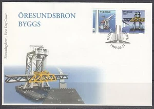 Sweden Scott 2337-8 FDC - Oresund Bridge - Picture 1 of 1