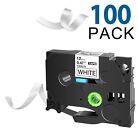 100× TZe-R231 Compatible Label Maker Tape 12mm 0.47'' for Brother P-Touch PTD210