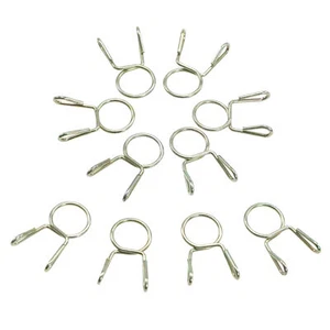 10* 7mm fuel line hose tubing spring clip clamp for motorcycle atv scooter K8P2 - Picture 1 of 9