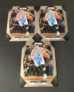 Lote de 3 2017-18 Panini Prizm #166 Nikola Jokic Denver Nuggets - Imagen 1 de 3