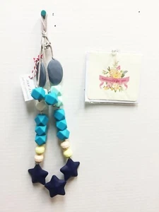 19" necklace baby teether silicone, BPA and FAD approved. Adustable - Picture 1 of 3