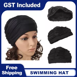 Swimming Cap Waterproof Swim Pool Hat For Adult Men Long Hair Women - Picture 1 of 6