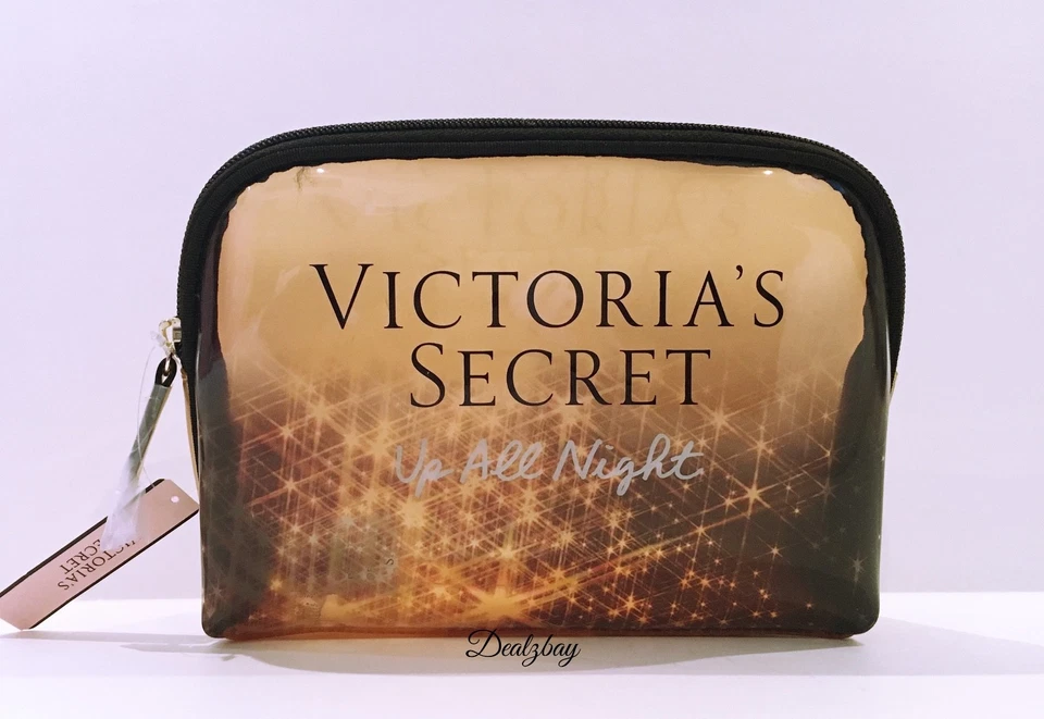 Victoria's Secret Metallic Makeup Cosmetic Bag Holiday 2017 Limited Edition