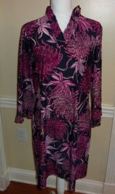 Nuevo con etiquetas Vestido Jude Connally Catalina Clásico Mamás Azul Marino Cuello Volantes Grande $208 Foto 1 de 4