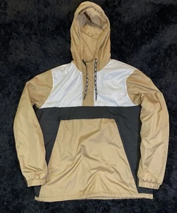 GUESS Puffer Jacket Big Pocket Gold Colour Size Large - Picture 1 of 9