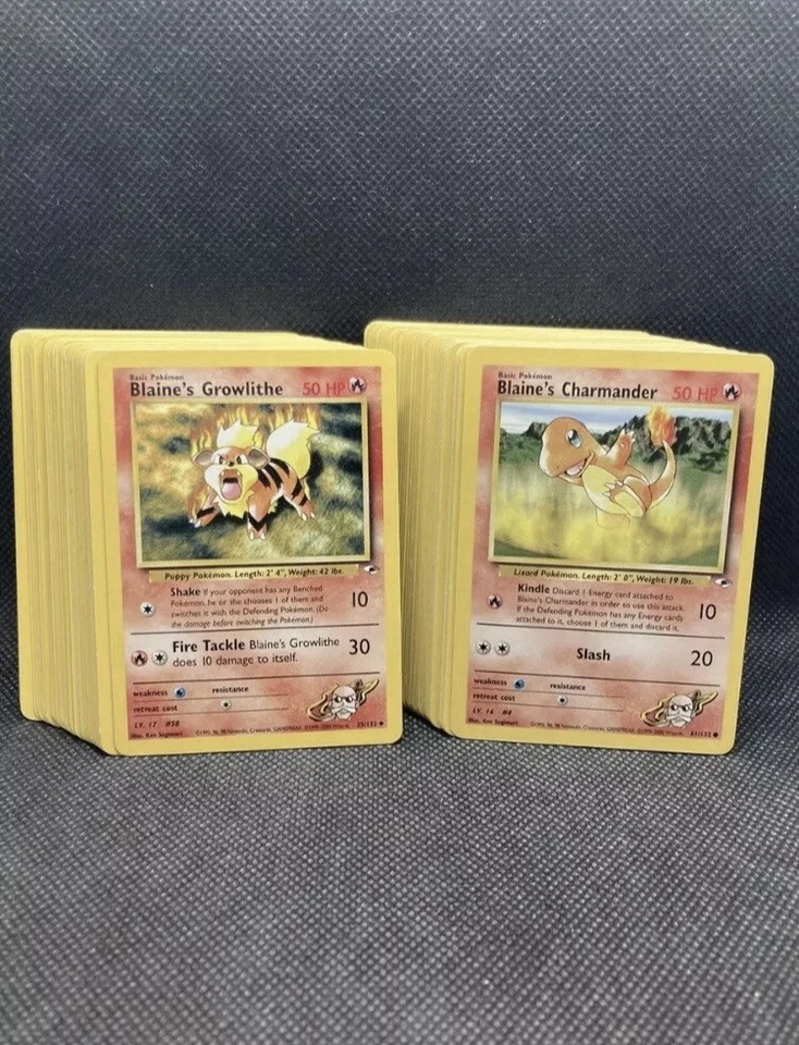 Complete Pokémon Gym Heroes Common Uncommon Set 90 cards NM-PL WOTC Vintage - Image 1 of 1