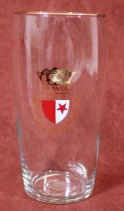SLAVIA PRAHA Bierglas 0,5l CSSR Tschechoslowakei Sport Fußball Prag Andenken - Bild 1 von 9
